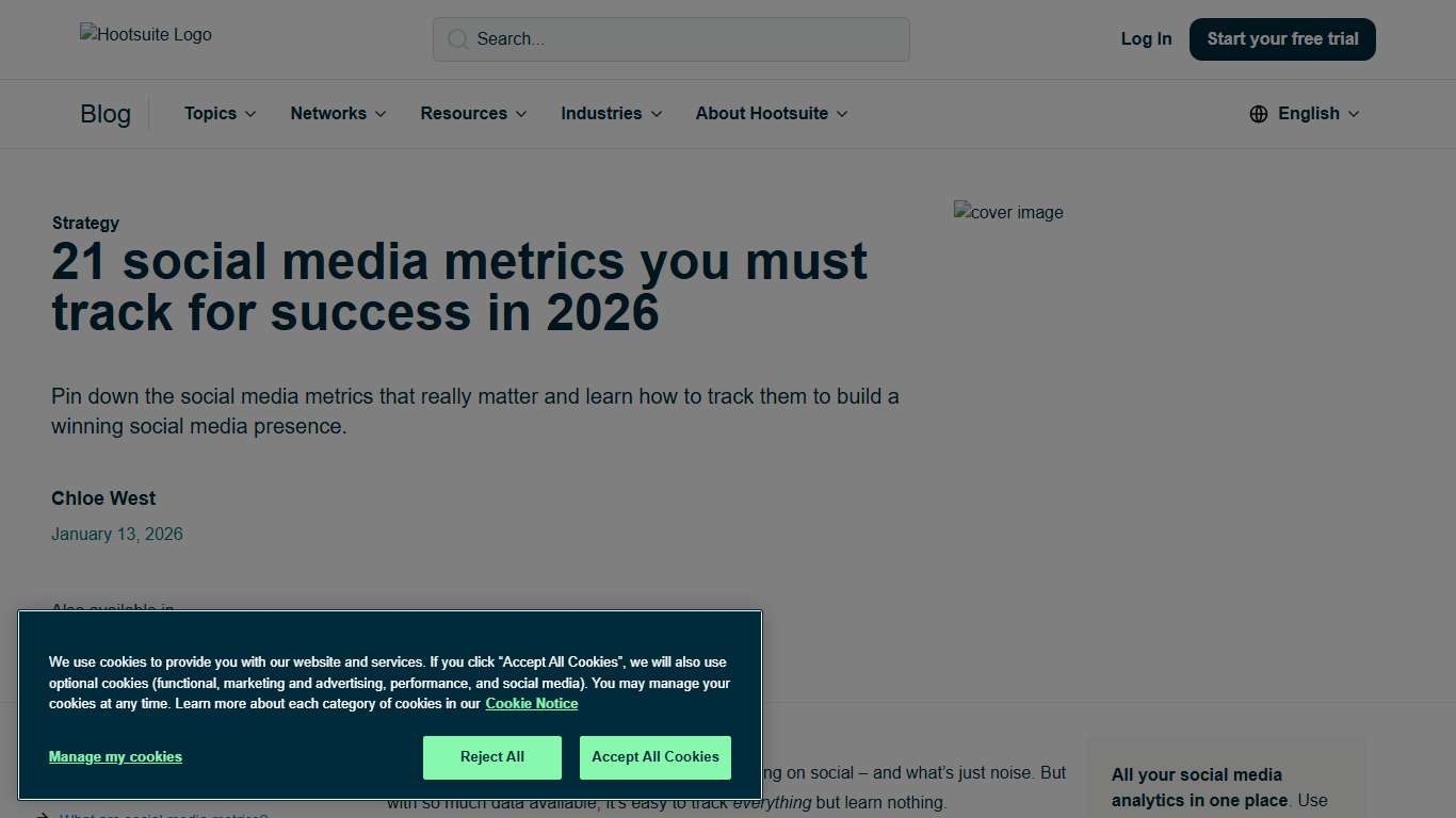 21 social media metrics you must track for success in 2026